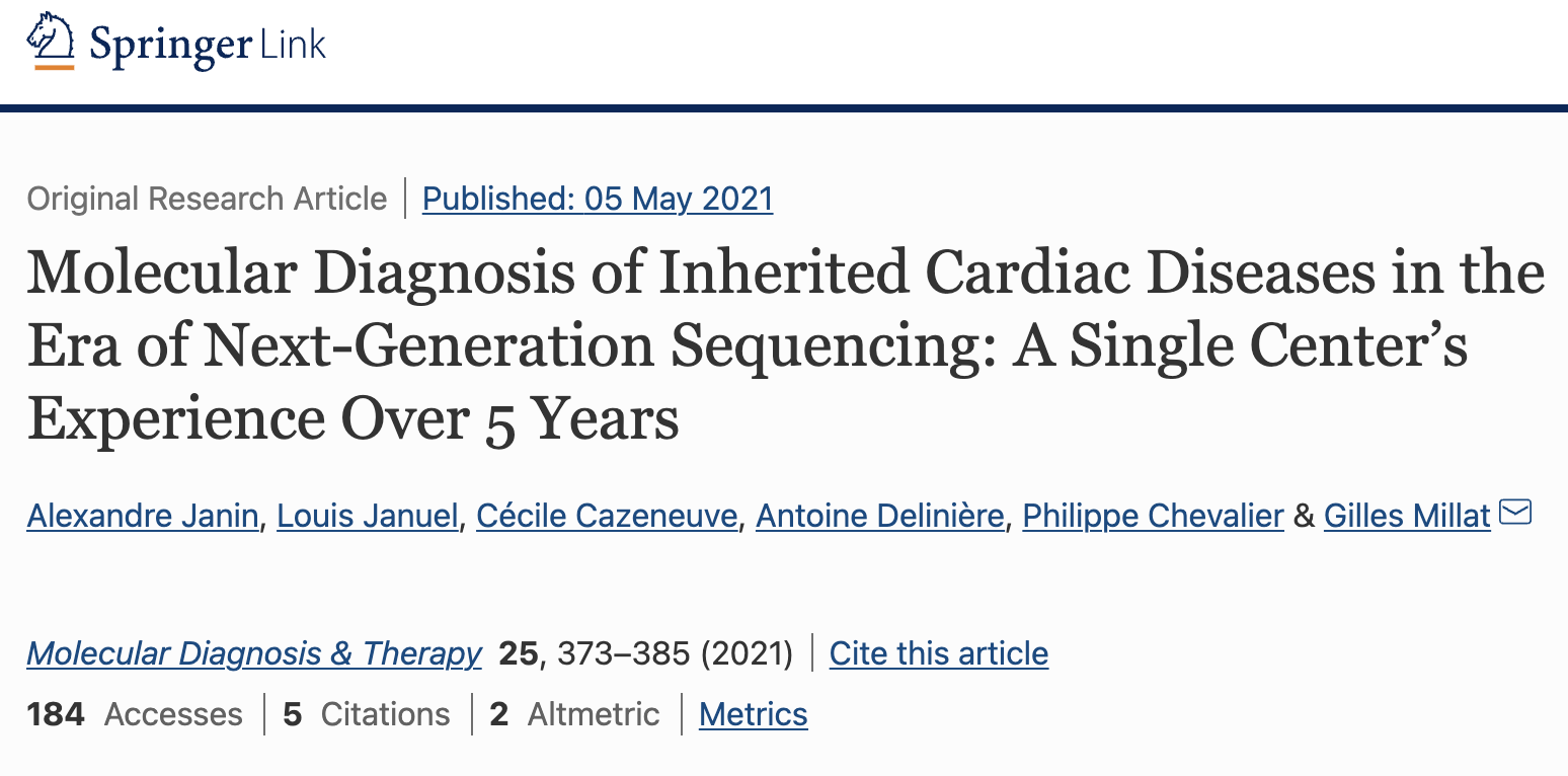 Article Spotlight: NGS for investigating cardiac disease