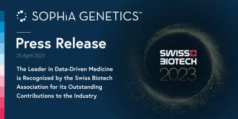 SOPHiA GENETICS Celebrates Swiss Biotech Award